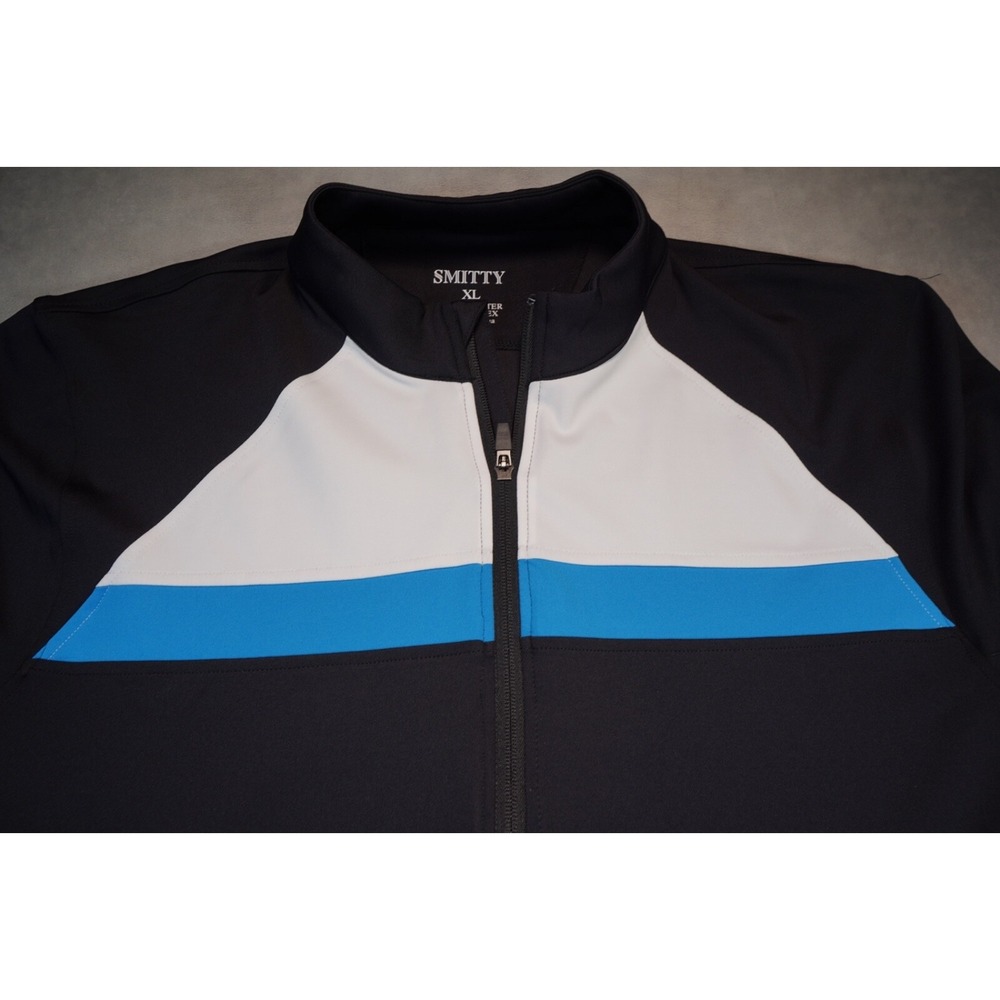 Smitty Men's Full Zip Track Jacket XL Black Lightweight Pockets